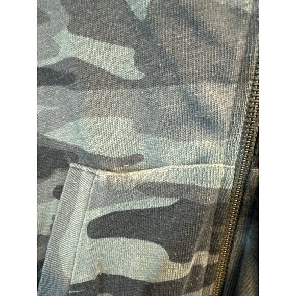 Splendid Camouflage Print Zip-Up Hoodie Size Small - Picture 2 of 3